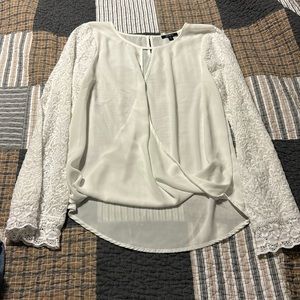 Sheer White XOXO top